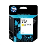 HP F9J61A inktcartridge geel nr. 728 (origineel)